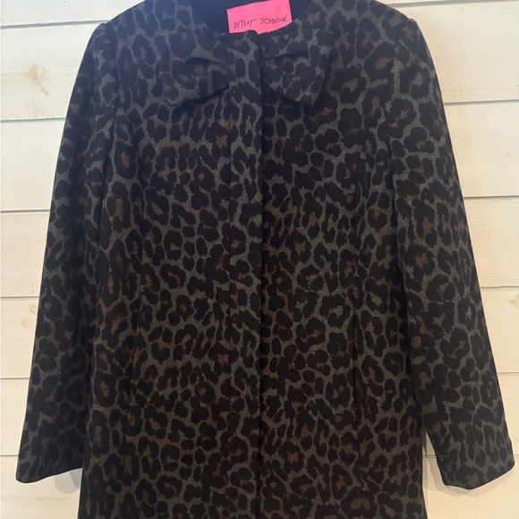 Betsey Johnson Women
Collarless Leopard Print Wool
Blend Coat -Size Medium - Picture 2 of 13